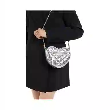 CHARLES&KEITH Heart Quilted Chain Bag Small