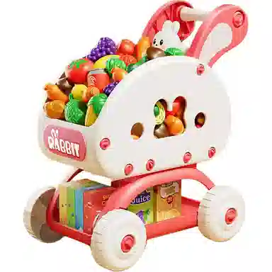 贝杰斯 儿童购物车裸车 宝宝手推车创意过家家厨房超市小推车 玩具