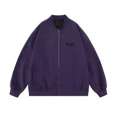 三体 水滴系列 美式复古简约基础款休闲宽松棒球领宽松开衫飞行员服户外工装机能风学生多巴胺日常通勤防风夹克外套 男女同款