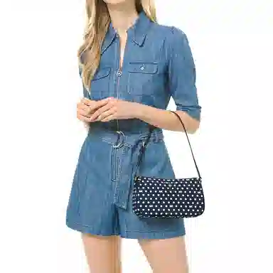 Michael Kors Jet Set Navy White Polka Dot
