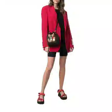 Moschino Teddy Bear Bucket Bag Black