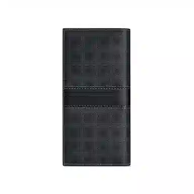 WilliamPOLO Vintage Print Slim Wallet Black