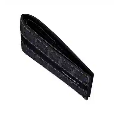 WilliamPOLO Vintage Print Slim Wallet Black