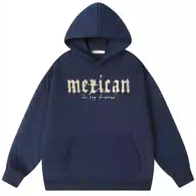 稻草人 美式复古做旧报纸玫瑰花卉字母涂鸦印花宽松休闲重磅外套舒适亲肤百搭打底连帽套头长袖卫衣 男女同款