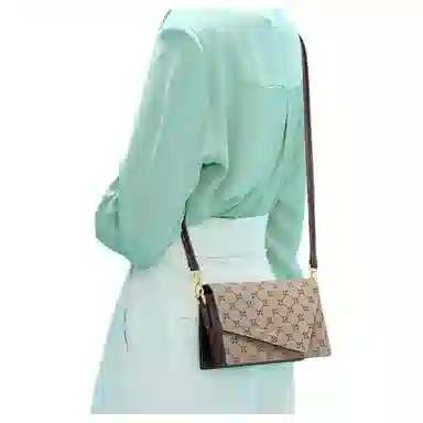 Marsalanti PVC Shoulder Bag Small Dark Brown Almond