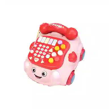 贝杰斯 钢琴音乐电话 粉 早教益智玩具