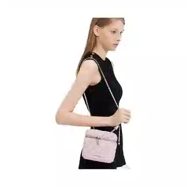 CHARLES&KEITH Heart Series PU Quilted Crossbody Bag Small