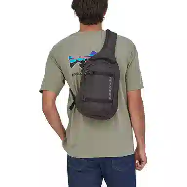 Patagonia Atom 8 Logo Sling Bag Black