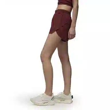 Y-3 Run Shorts Burgundy