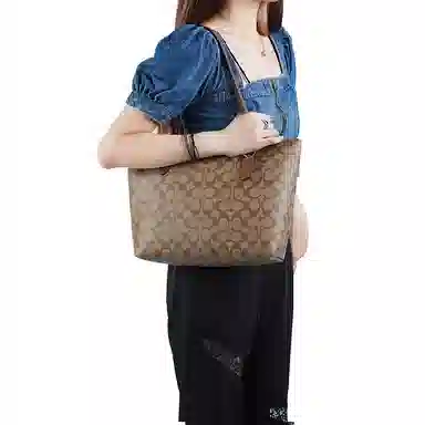 COACH Zip Top Tote 30 Tote