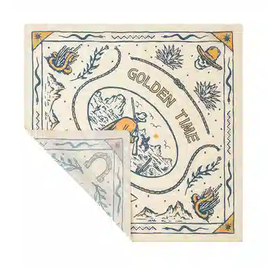 Rolling Time West Wild Vintage Scarf