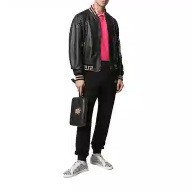 Versace Medusa Zip Wallet Black