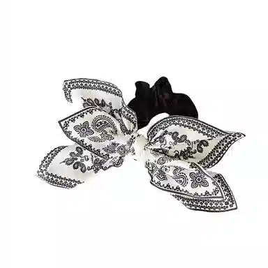 妖娆猫 新中式法式高级感腰果花抓夹女字母爱心后脑勺盘发发量多鲨鱼夹发饰发圈头饰 发夹 女款