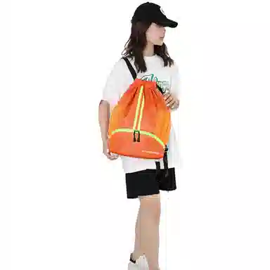 维多利亚旅行者 篮球包大容量收纳抽绳 双肩包 男女 干湿分离束口袋健身包  多色