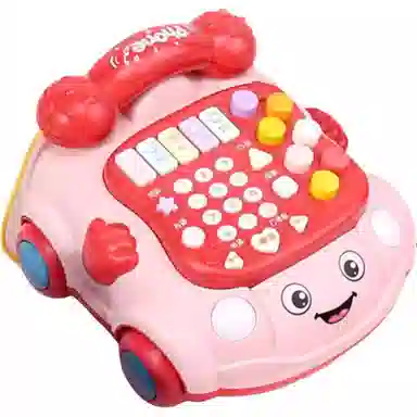 贝杰斯 钢琴音乐电话 粉 早教益智玩具