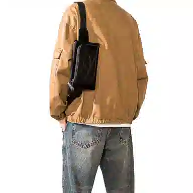 Houbu Original Design Medium Crossbody Bag Black