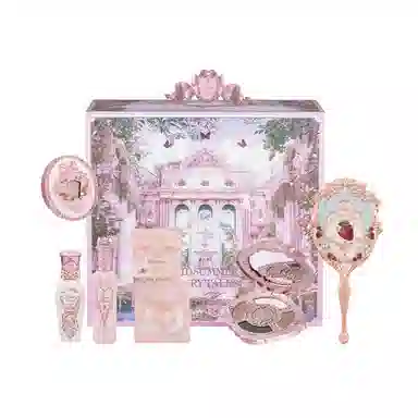 花知晓 叙意礼盒彩妆套组 自然哑光 唇釉腮红眼影易上色