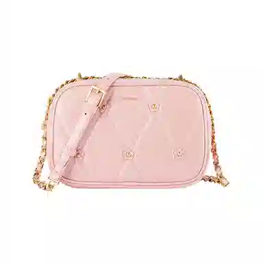 梦特娇 菱格小香风惊鸿 羊皮 法式优雅斜挎包 常规 女款 黑色/冰咖啡/芭蕾粉/冰川蓝/丁香紫/椰奶白