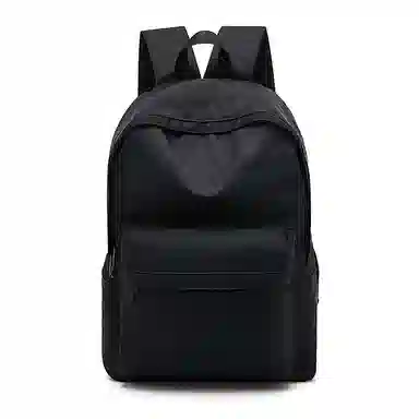 老人头 休闲运动简约百搭通勤潮流 织物 双肩包 男款 黑色