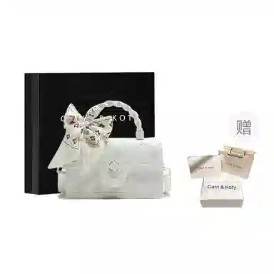 Carit&Koty Embroidered Tote Bag Small White