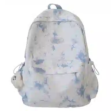 行途 森系可爱旅游休闲运动电脑包大容量便携背包 尼龙 双肩包 常规 女款 黑色/粉色/蓝色/紫色/卡其色