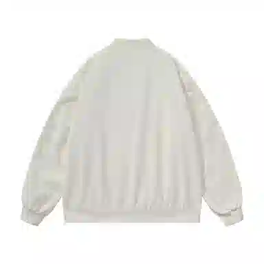 三体 虫子从来就没有被真正战胜过系列 美式复古简约基础字母印花宽松百搭潮牌棒球领户外工装开衫飞行员服夹克外套 男女同款