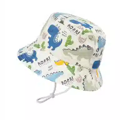 山一丸 卡通可爱户外防晒遮阳 棉 渔夫帽 儿童款