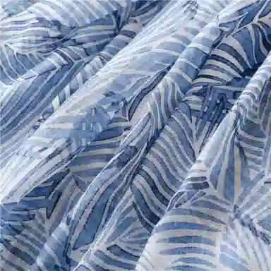 桉彩饰 仿真丝原创设计高颜值小众教师 节高档实用生日母亲闺蜜妈妈谢师送 老师学生党长辈恩师雨中芭蕉 丝巾 女款 代写贺卡礼盒