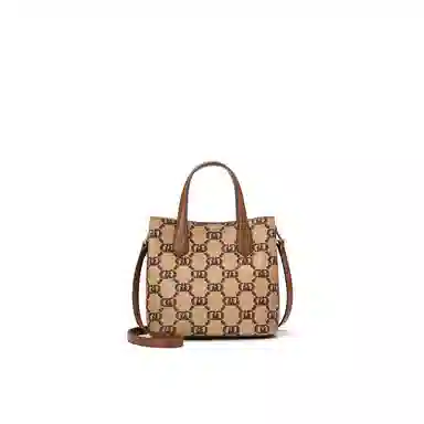 梦特娇 经典复古老花满印手提包 人造革 休闲单肩包斜挎包 常规 女款 曜石黑/月石灰/椰奶白/果壳棕/琥珀色