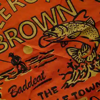 滚烫时光 纯棉西部牛仔印花复古小众阿美咔叽方巾 头巾 男女同款情侣款