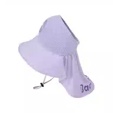 山一丸 帽子户外防紫外线遮阳大檐披肩空顶防晒 冰丝 渔夫帽 儿童款