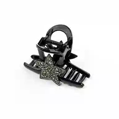 卡铂雅 黑色宝石复古休闲 潮流设计极简高级感港风气质 发夹 女款