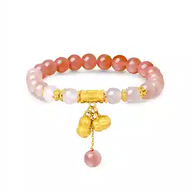 佐卡伊 好事花生手串 平安编织小众新中式 玉髓 手串 女款