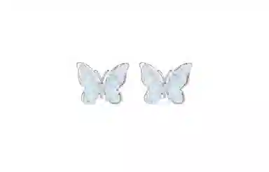 MIDNIGHT MOMENT Butterfly Clip-On Earrings Pink Gradient
