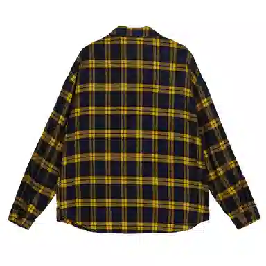 佐贝卡 格子字母刺绣长袖衬衫 女款