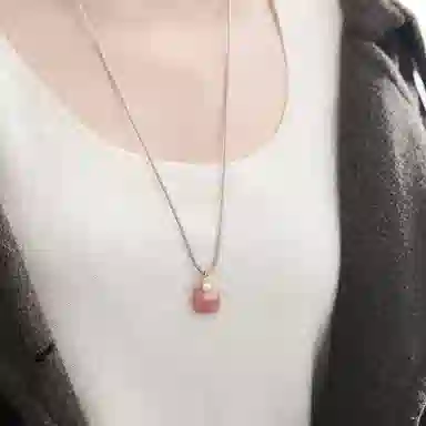 琳琯瑛 红方糖可爱设计高级感 玛瑙 项坠 女款 礼物