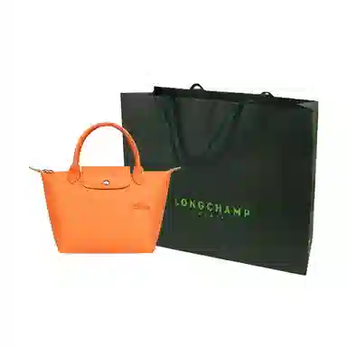 Longchamp Le Pliage Green Orange