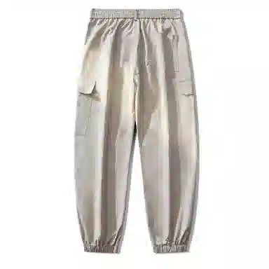 敦煌博物馆 美式复古纯色简约多口袋宽松束脚户外机能伞兵休闲工装裤 男女同款