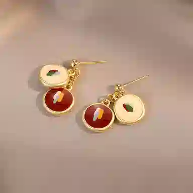 韵系 复古高级感 铜镀金 耳环 女款