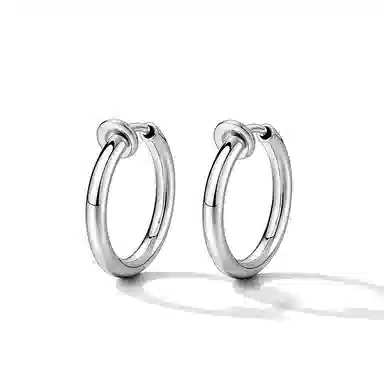 MYSH Minimalist 925 Silver Earrings Men
