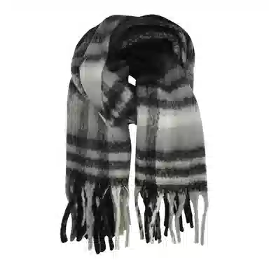 优幽兰 秋冬百搭时尚披肩流苏针织加厚围脖颈套防风防寒保暖护脖子高级小众穿搭 仿羊绒 绒线围巾 男女同款情侣款