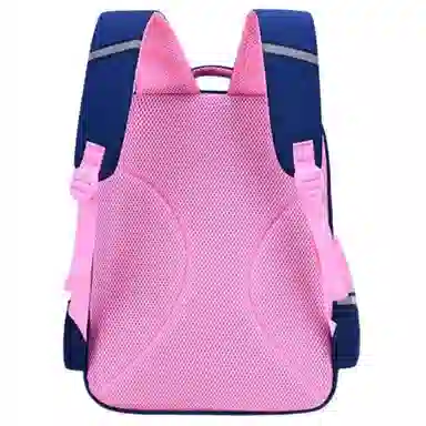 芭菲尼 高颜值大容量英伦风防泼水轻便背包 尼龙 双肩包 儿童款 粉色/蓝色/红色