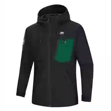 熊猫  户外山系撞色连帽单层  防水防风透气冲锋衣 男女同款