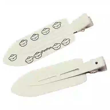 丹琴 【首金幸运发夹】甜美卡通小狗八字无痕边夹刘海碎发卡侧边夹发卡 抓夹 女款