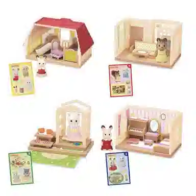 森贝儿家族 迷你房产系列 三层洋房 食玩 盒装