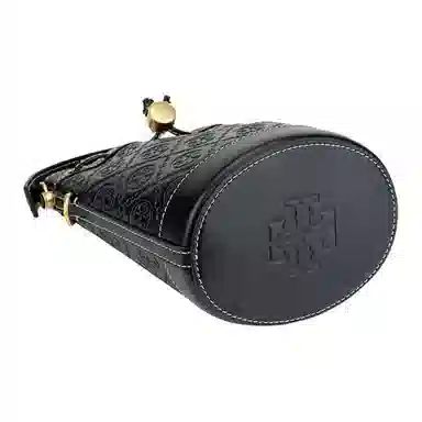 Tory Burch T Monogram Mini Bucket Bag Midnight Blue