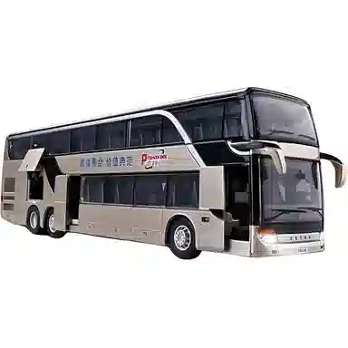 卡威 双层商务巴士 合金公交车 成品模型