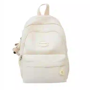 醇龙 多色百搭日系韩版纯色通用 尼龙 双肩包 常规 男女同款情侣款 黑/白/黄/绿/粉