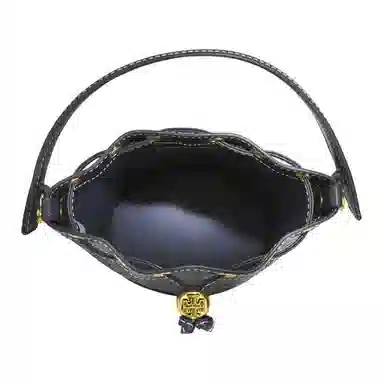 Tory Burch T Monogram Mini Bucket Bag Midnight Blue