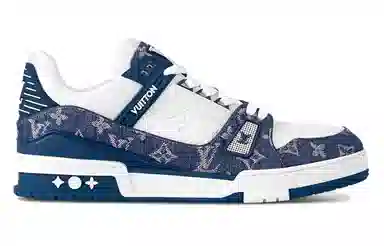 Louis Vuitton Trainer Denim Blue White